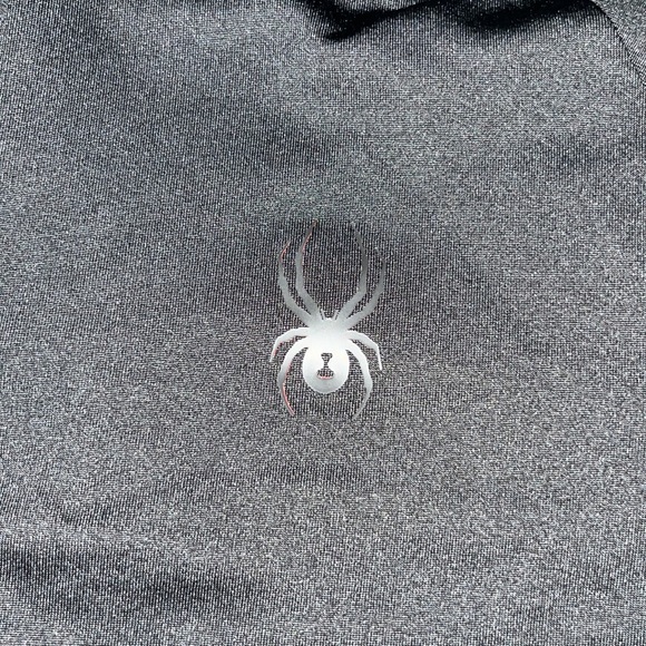 Spyder Active Mens Quarter Zip Pullover Workout Training Sweater *Defected Zip - Picture 3 of 11